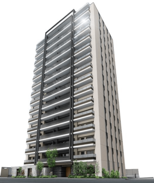 ファイル:Brillia(ブリリア)三河島 Station Front 外観完成予想図2.png