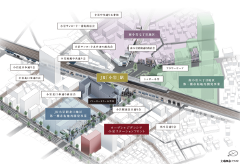オープンレジデンシア小岩ステーションフロント　立地概念イラスト