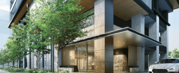 ドレッセタワー武蔵小杉　エントエランスアプローチ完成予想図