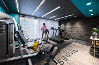 レーベン横浜山手 ONE WARD COURT　フィットネスジム完成予想図