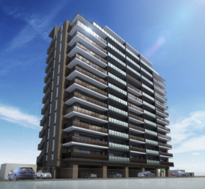 オーヴィジョン白木原駅　外観完成予想図2