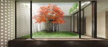 クレヴィア本郷春日ステーションフロント 中庭完成予想CG