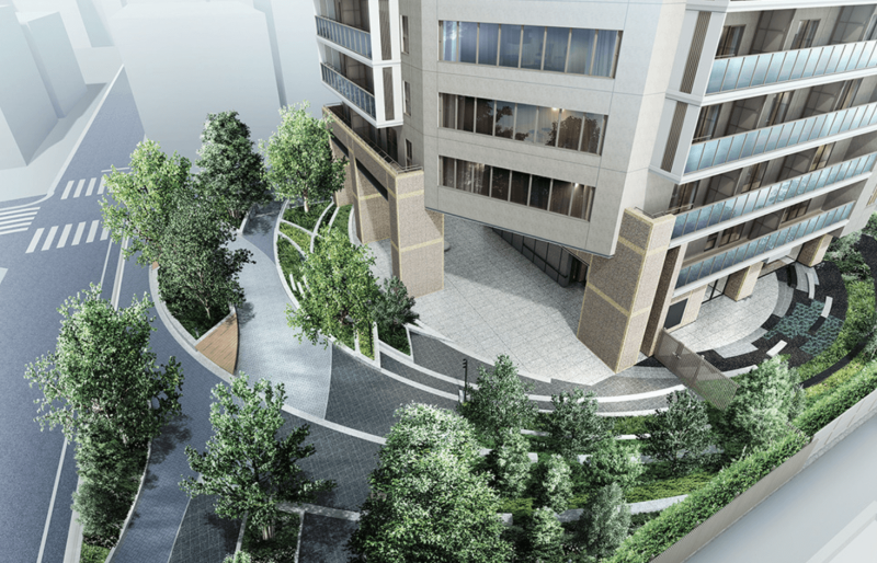 ファイル:ザ・パークハウス 三田タワー エントランスアプローチ完成予想CG.png