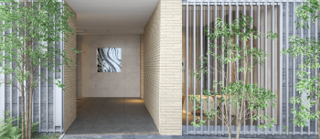 ジオ高槻　エントエランスアプローチ完成予想図