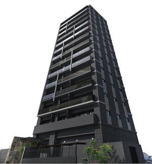 オープンレジデンシア春日原　外観完成予想図