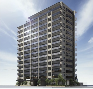 グランドパレス佐賀城内　外観完成予想図