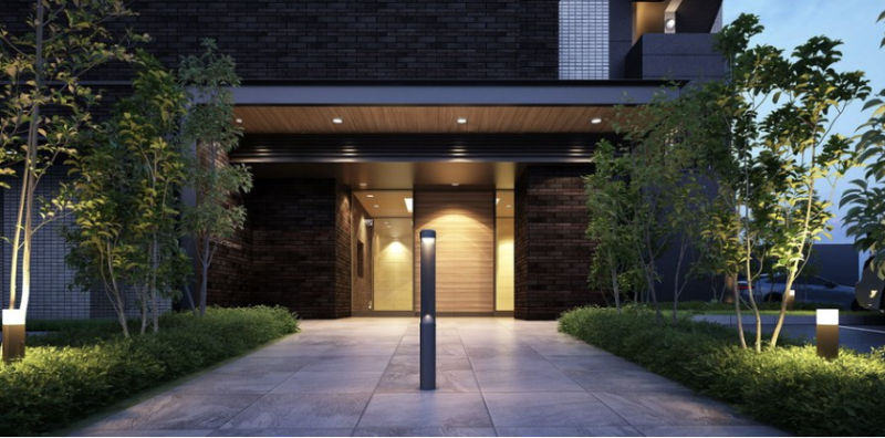 ファイル:プレサンス レイズ 千種今池II エントエランスアプローチ完成予想図2.png