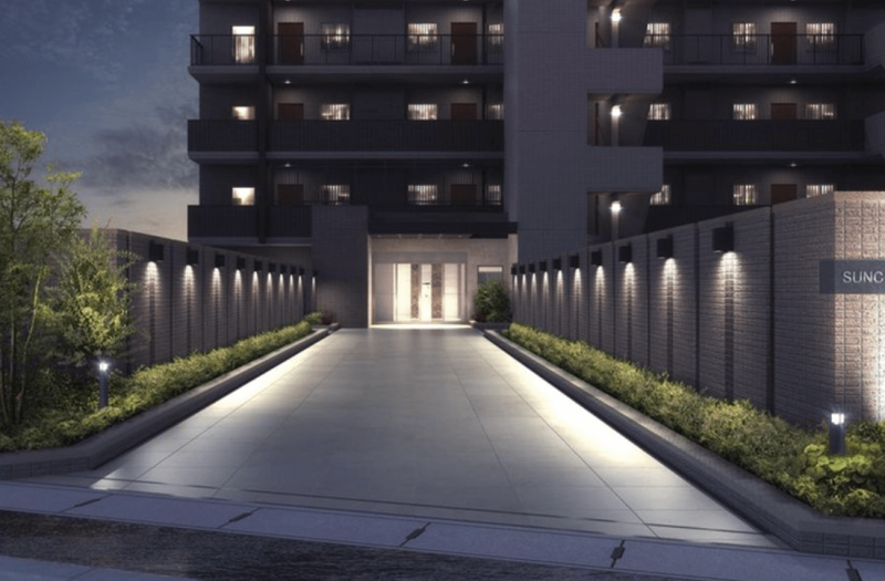 ファイル:サンクレイドル伊勢原III エントエランスアプローチ完成予想図.png