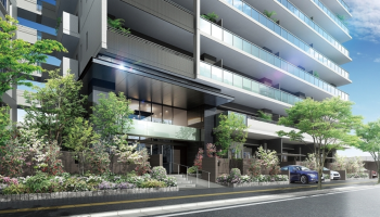 サングレート福間駅明日花シティ 壱番館　エントランスアプローチ完成予想CG