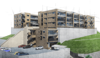 ファーネスト大野城ルアナガーデン　外観完成予想図