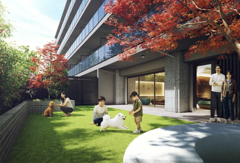 リビオ篠崎　芝生広場完成予想図