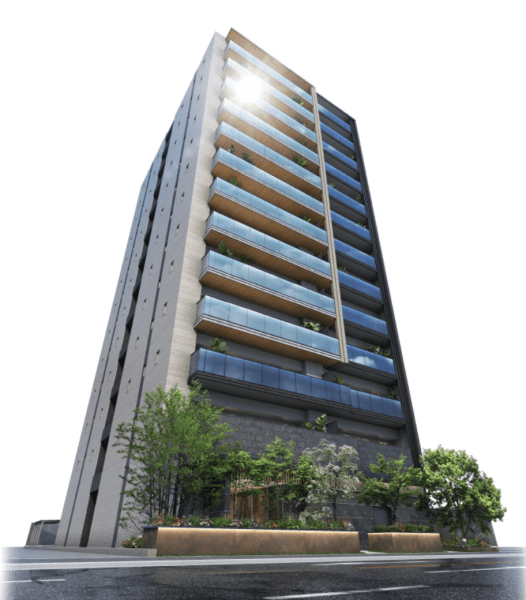 ファイル:レ・ジェイド緑橋駅前 外観完成予想図.png