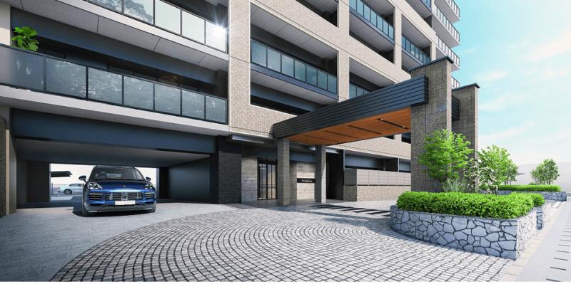 ファイル:グリーンヒル南大分IIファミリエ エントエランスアプローチ完成予想図.png