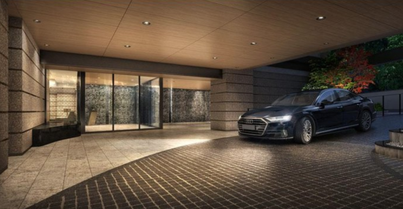 ファイル:リーフィアレジデンス上原 車寄せ完成予想CG.png