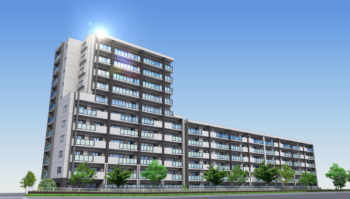 クリーンリバーフィネス東札幌アベニュー　外観完成予想図