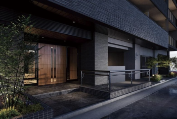 プレサンス ロジェ 庄内通駅前　エントエランスアプローチ完成予想図