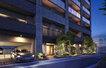 エイルマンション九大学研都市　エントエランスアプローチ完成予想図