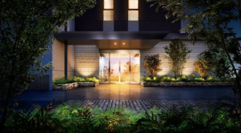 パークナード栃木駅前サーパスレジデンス　エントランスアプローチ完成予想CG