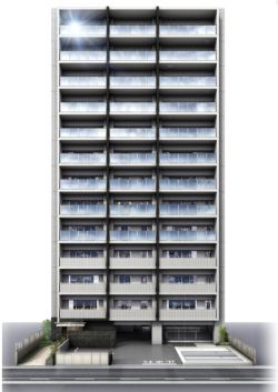 ファミリアーレ尾頭橋レジデンス　外観完成予想図1