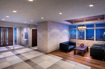 プレサンスロジェ浦添城間ヴォール　エントランスホール完成予想図