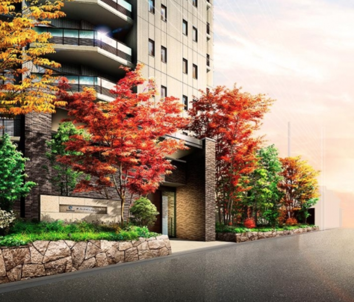 ファイル:ザ・パークハウス 昭和吹上 エントランスアプローチ完成予想CG.png