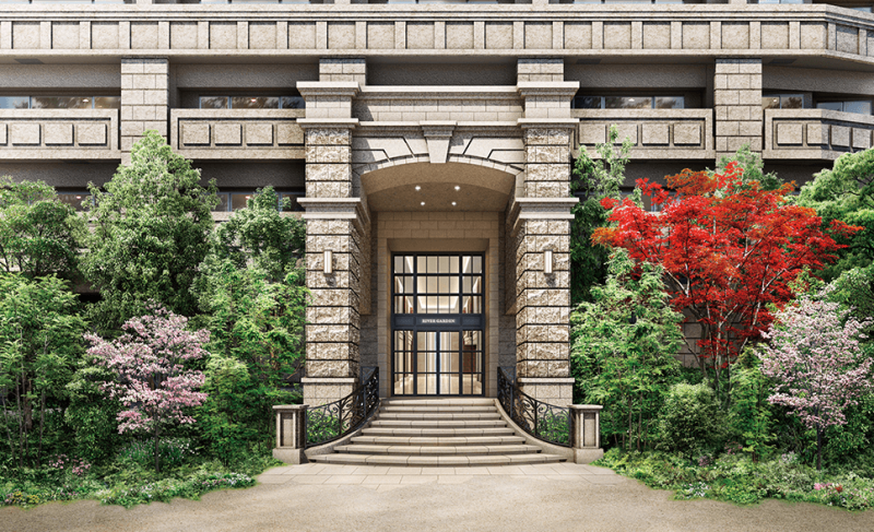 ファイル:リバーガーデン城東古市 エントエランスアプローチ完成予想図.png