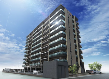 オーヴィジョン新下関プレステージ　外観完成予想図1