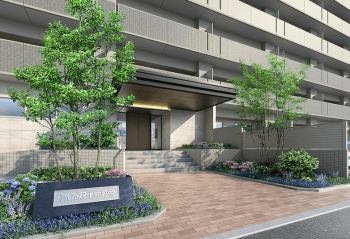 アルファスマート中野栄　エントエランスアプローチ完成予想図