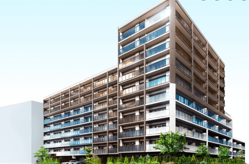 ファイル:ハイムスイート平岸 ブランシエラ イースト 外観完成予想図.png