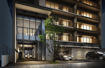 ミスモ天神　エントエランスアプローチ完成予想図