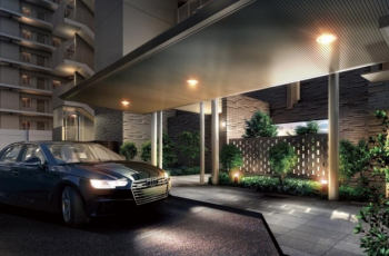 ライオンズ伊丹グランテラス　サブエントランス（車寄せ）完成予想図