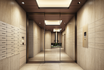 オープンレジデンシア薬院二丁目　エントエランス 風除室 完成予想図