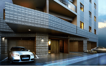 サンウッドテラス東京尾久　エントエランスアプローチ完成予想図