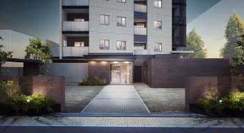 サンウッド阿佐ヶ谷　エントランスアプローチ完成予想図