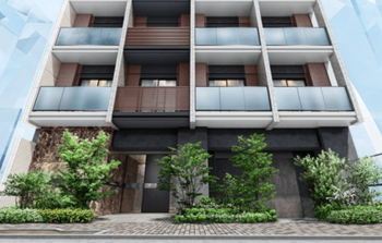 リビオレゾン新虎通り　エントランスアプローチ完成予想図