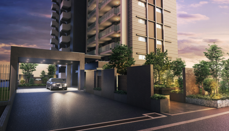 ファイル:サンパーク長嶺南グラッセ エントランスアプローチ完成予想CG.png