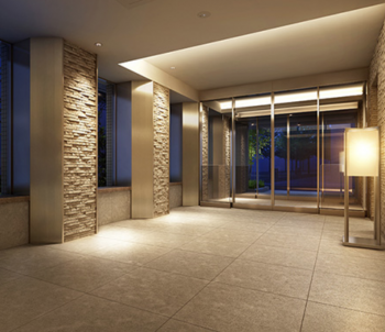 ジオ新宿百人町 エントランスホール完成予想CG