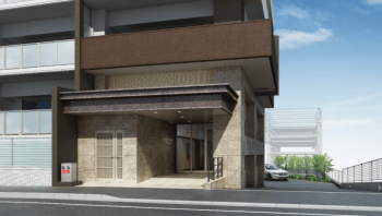 ヴェルディ横川東［リバーテラス］　エントエランスアプローチ完成予想図