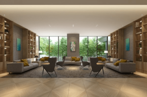 照葉ザ・タワー　レセプションラウンジ完成予想CG