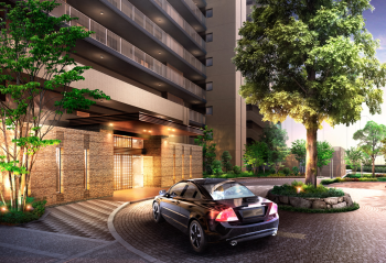 ウエリス浦和美園　エントランスアプローチ完成予想CG（ノーステラス）