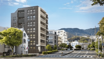 エヌヴィ御影 ザ・レジデンス　外観完成予想図1