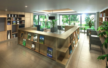 ライオンズ朝霞ベルポートレジデンス　ラウンジ完成予想図