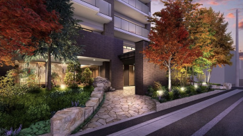 ザ・パークハウス 錦町一丁目　エントランスアプローチ完成予想図