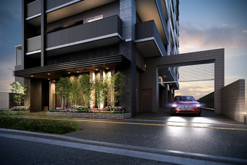 フローレンス吉島通りプレミアムステージ　エントランスアプローチ完成予想図