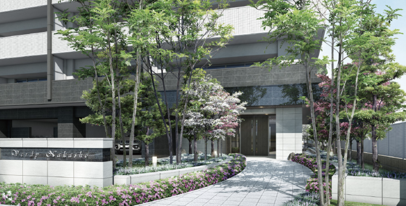 ファイル:ヴェルディ中庄 エントランスアプローチ.png