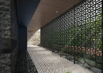 グランドメゾンThe本山　エントランスアプローチ完成予想CG