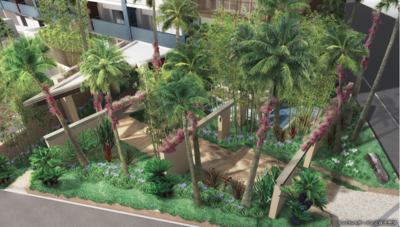 ファイル:ポレスター宇品海岸ハーバービュー エントランスガーデン完成予想図.jpg