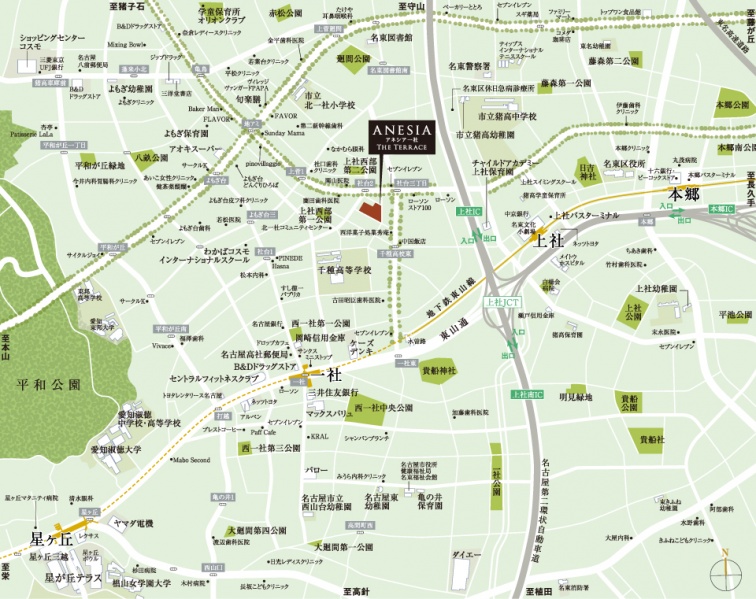 ファイル:アネシア 一社 THE TERRACE周辺施設.jpg