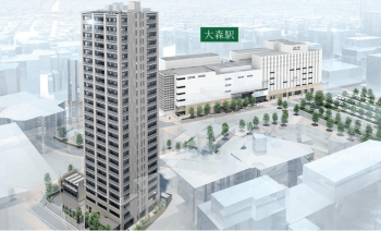 ザ・パークハウス 大森タワー　外観完成予想図1