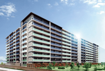 パークホームズLaLa名古屋みなとアクルス ガーデンスクエア　外観完成予想図